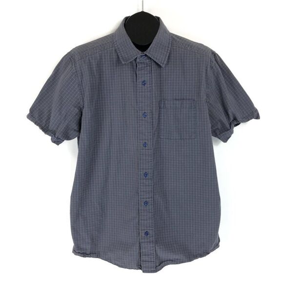 The North Face Casual Button Up Shirt Men's Size Large Gray 100% Cotton Pocket - Picture 1 of 11